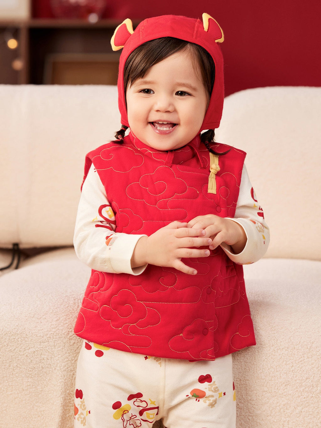 Baby Unisex Padded Skin-friendly and Breathable Vest