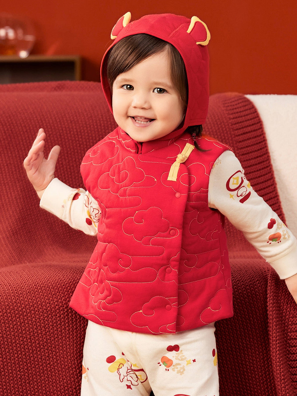 Baby Unisex Padded Skin-friendly and Breathable Vest