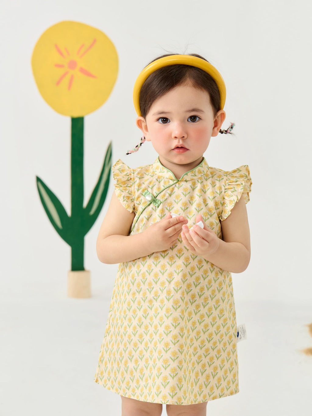 Baby Girl Short Sleeve Traditional Style Dress