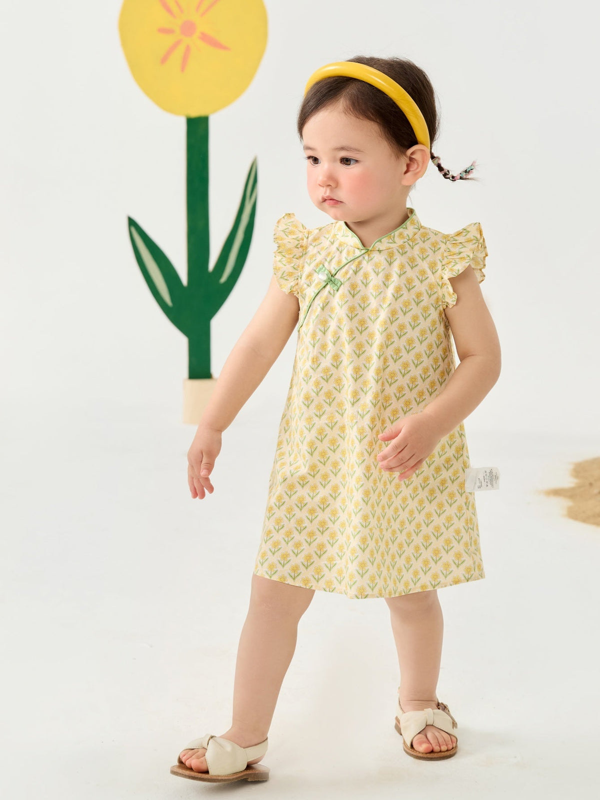 Baby Girl Short Sleeve Traditional Style Dress