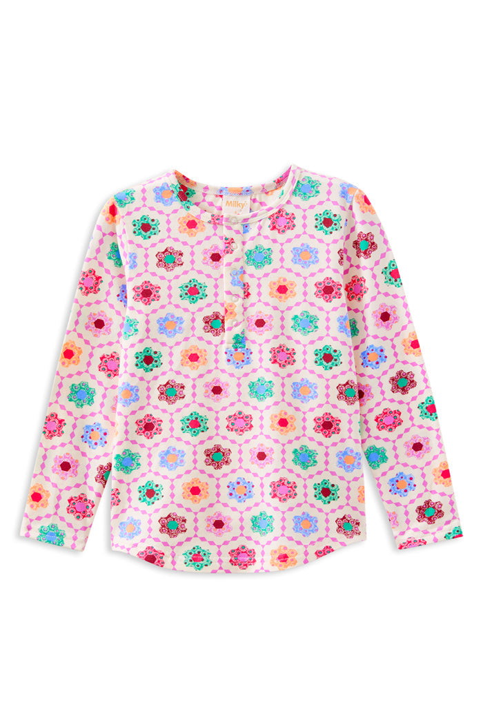 Honeycomb Bloom Henley