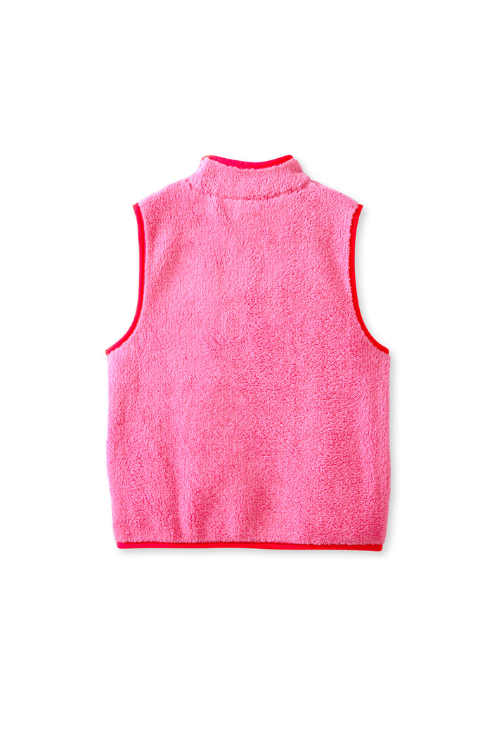 Bubblegum Sherpa Vest
