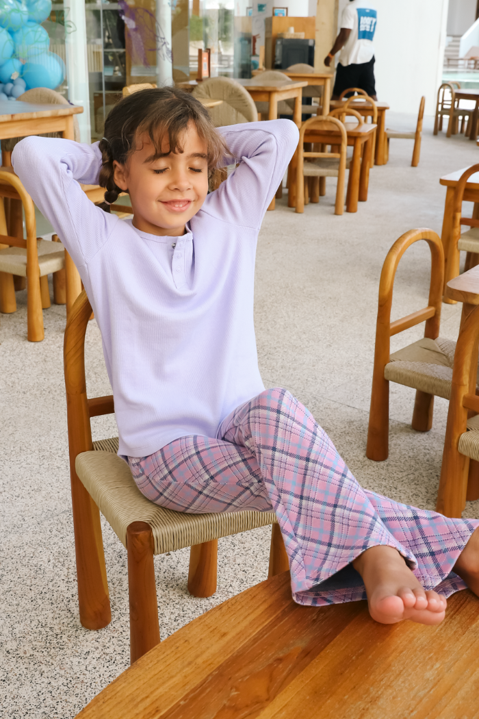 Playtime Check Flared Pant