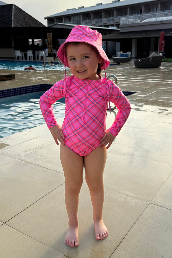 Plaid Check Swimsuit