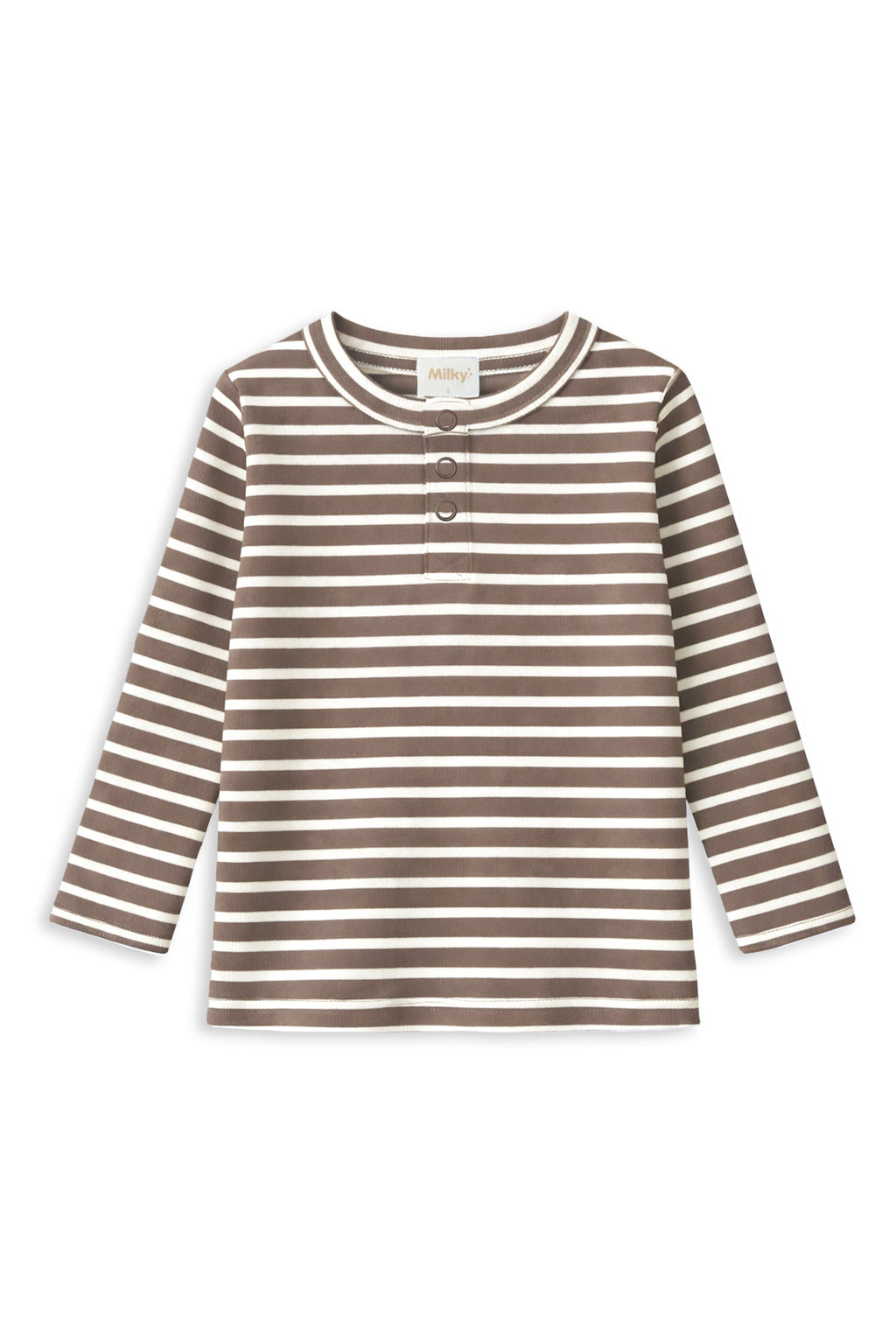 Latte Stripe Henley
