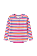Pink Waffle Henley