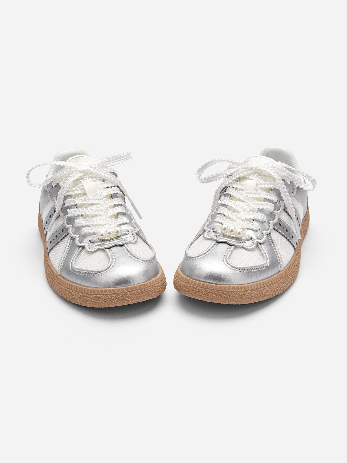 Balabala Girl Kids Bow Ribbon Cute Sneakers