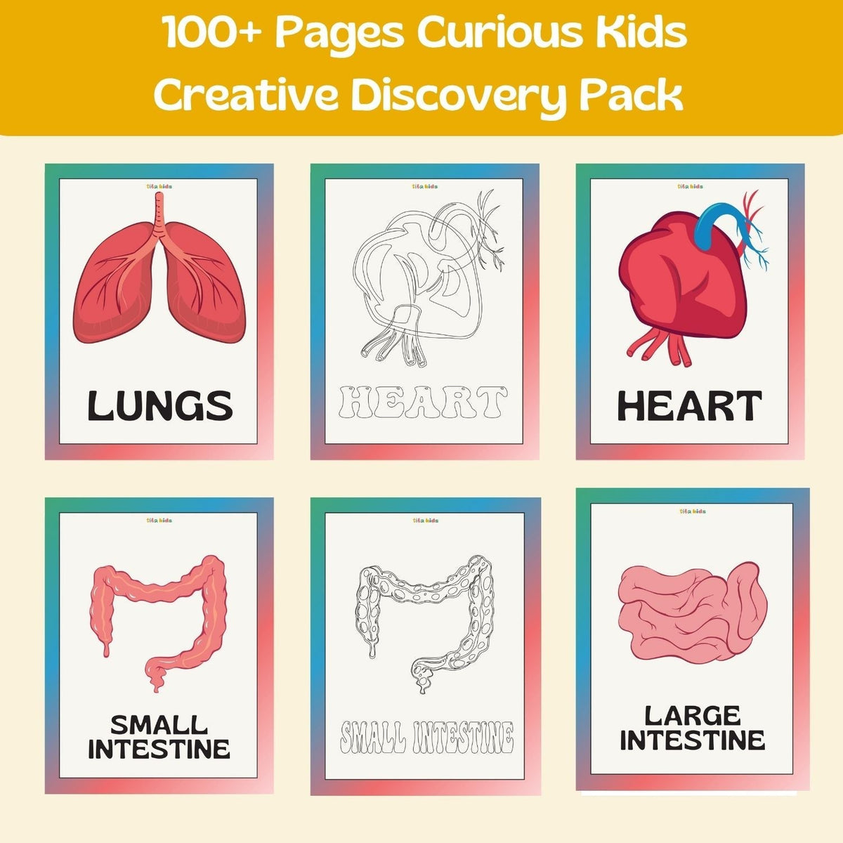 100+ Pages Curious Kids Creative Discovery Pack