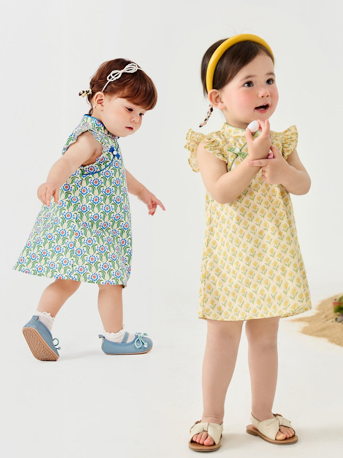 Baby Girl Short Sleeve Traditional Style Dress