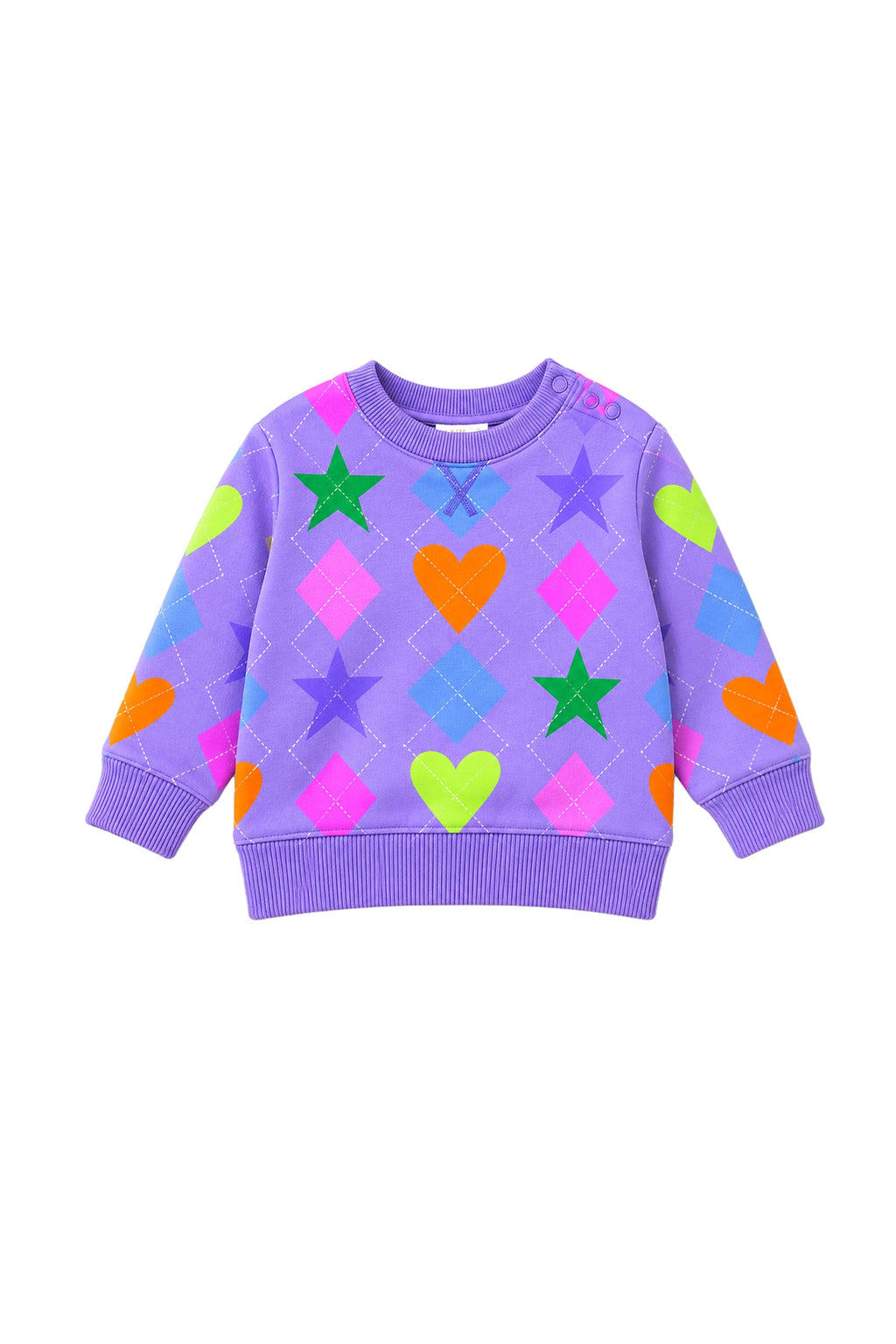 Argyle Sweat Baby - Lavender