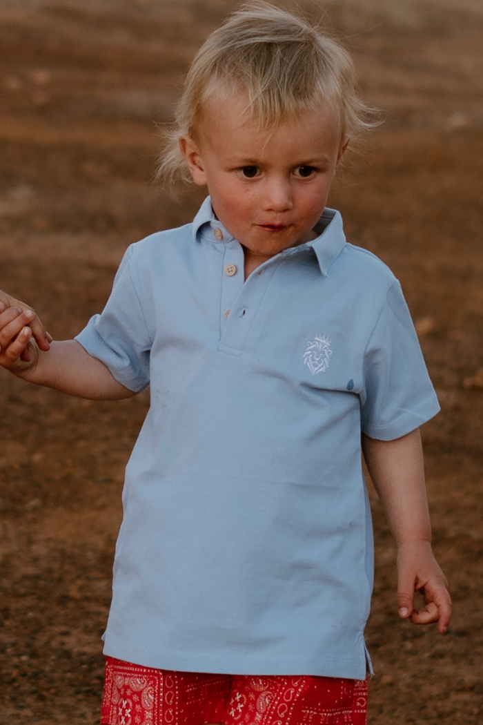 Milky Blue Polo Shirt