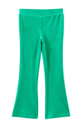 Clover Green Velour Flares