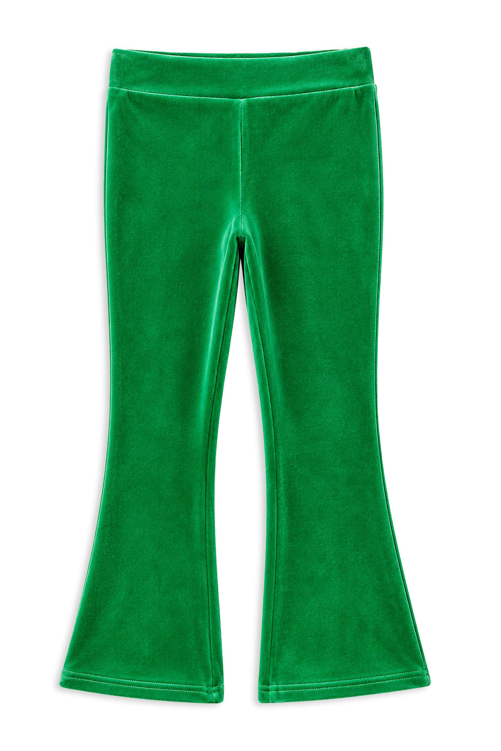 Clover Green Velour Flares