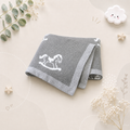 The Caden - Baby Unisex 100*80cm Horse Design Swaddle Blanket