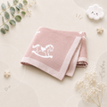 The Caden - Baby Unisex 100*80cm Horse Design Swaddle Blanket