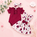 The Briana - Baby Girl 2PCS Ruffle Dress & Headband Sleeveless Summer Outfit