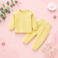 The Adriana - Baby Girl Solid Colour Thermal Pajama Sets