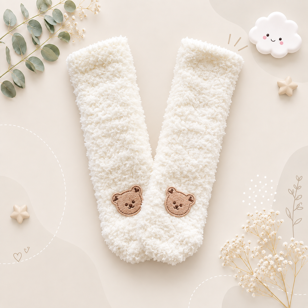The Anahi - Baby Girl One Size Thick Warm Long Anti Slip Winter  Socks