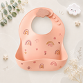 The Bowie - Waterproof Baby Silicone Feeding Bib Adjustable Soft Food Catcher for Babies & Toddlers