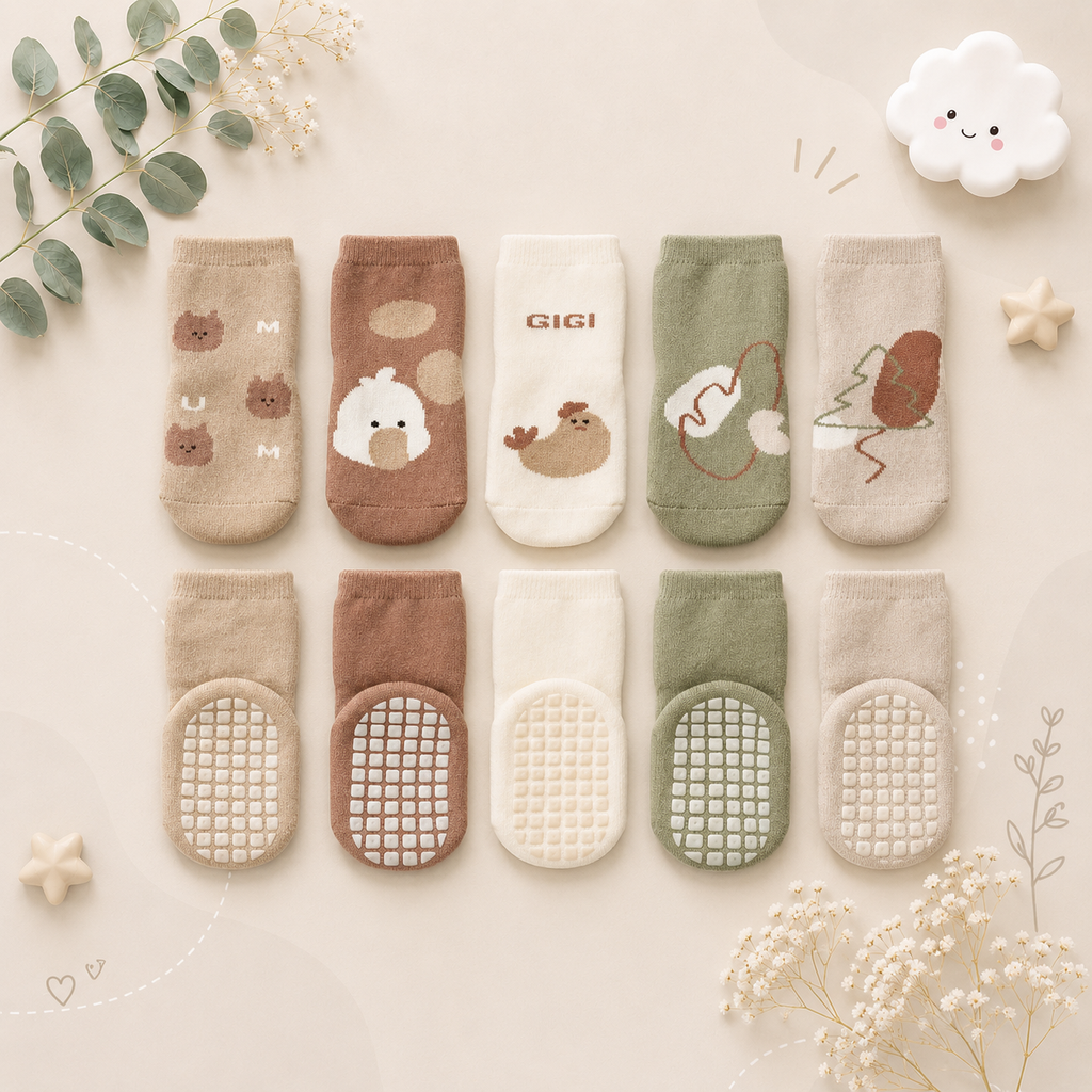 The Beau - Baby Unisex Anti-slip Children's Cartoon Floor Socks