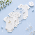The Caleb - Baby Unisex 4pcs Cartoon Print Bodysuits