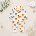 The Aziel - Baby White Bear Print Pajamas Set