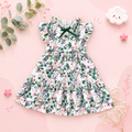 The Amelia - Baby Girl Daily Dress Flowers Print Sleeveless Retro Style