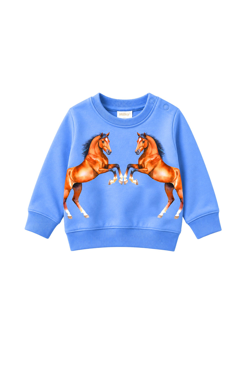 Dancing Ponies Baby Sweat - Blue