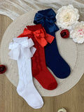 All Dolled Up Silky Bow Knee-High Sock 3 Pack