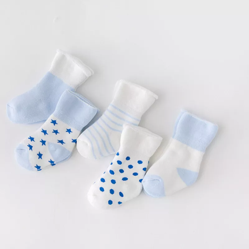 5Pair baby winter socks thick newborn