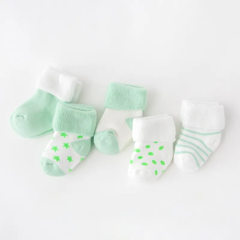 5Pair baby winter socks thick newborn