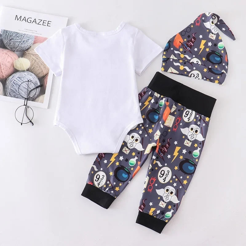 3 Pieces Sets Little Wizard Tops+Pants+Hat
