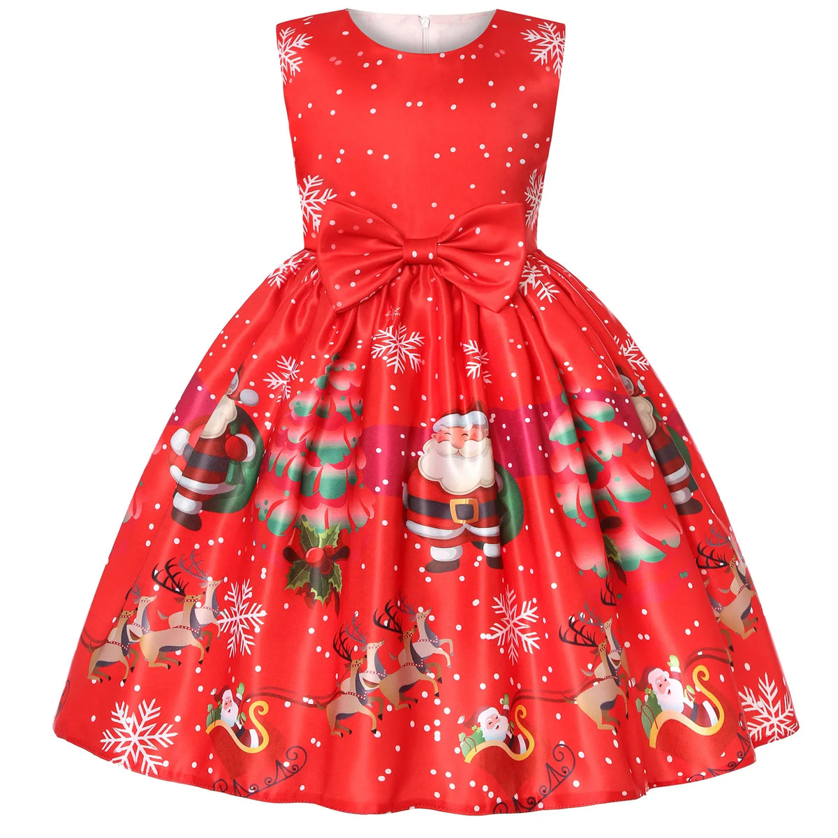 Christmas Girl Dress Ball Gown