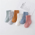 6Pairs Cotton Solid Soft Infant Socks