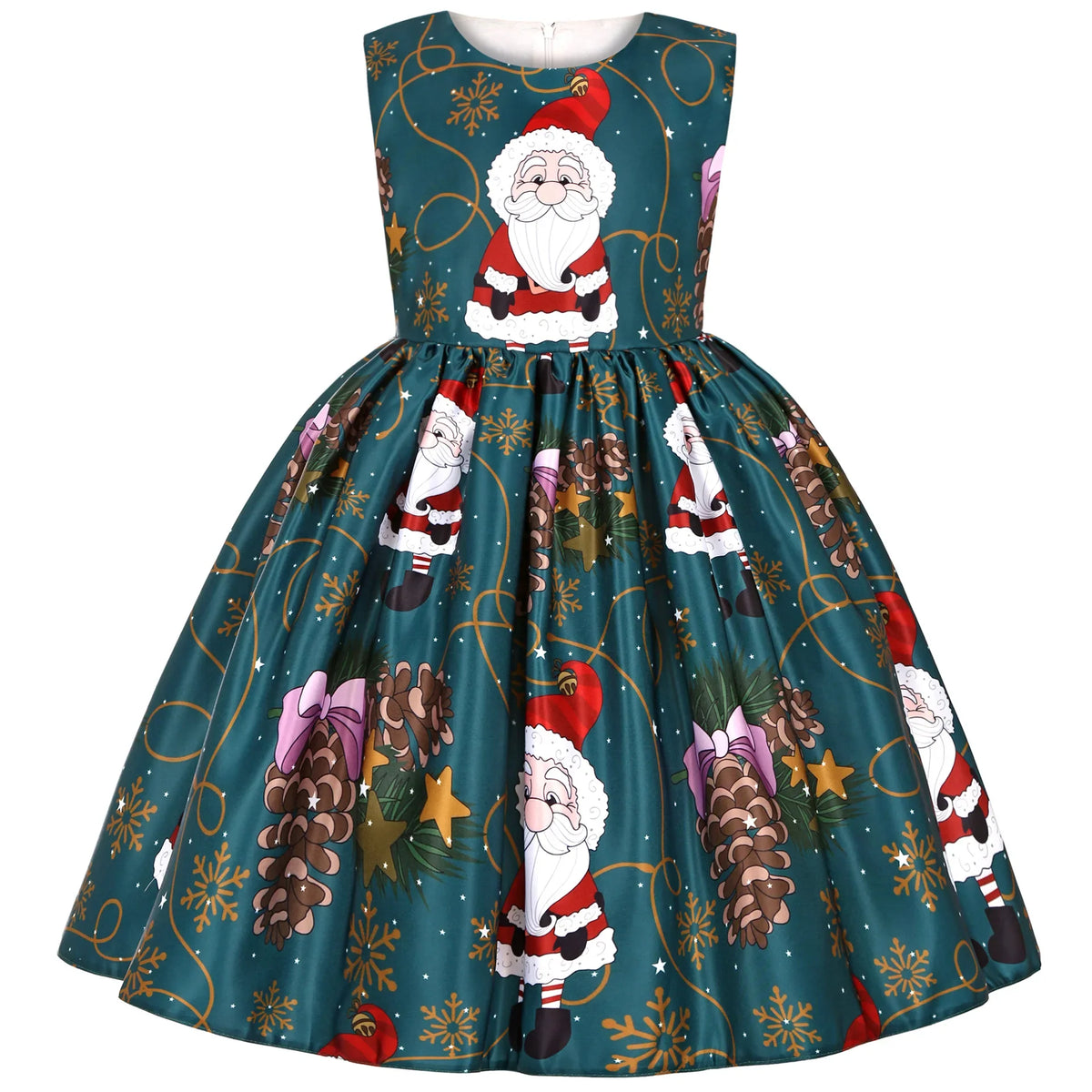 Christmas Girl Dress Ball Gown