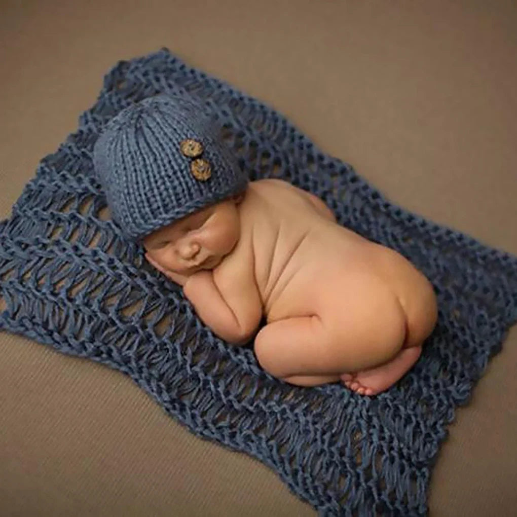 Baby Photography Props Newborn Ladybird Insect Costume Boy Girl Infant Crochet Knit Hat Outfits Lace Ladybird