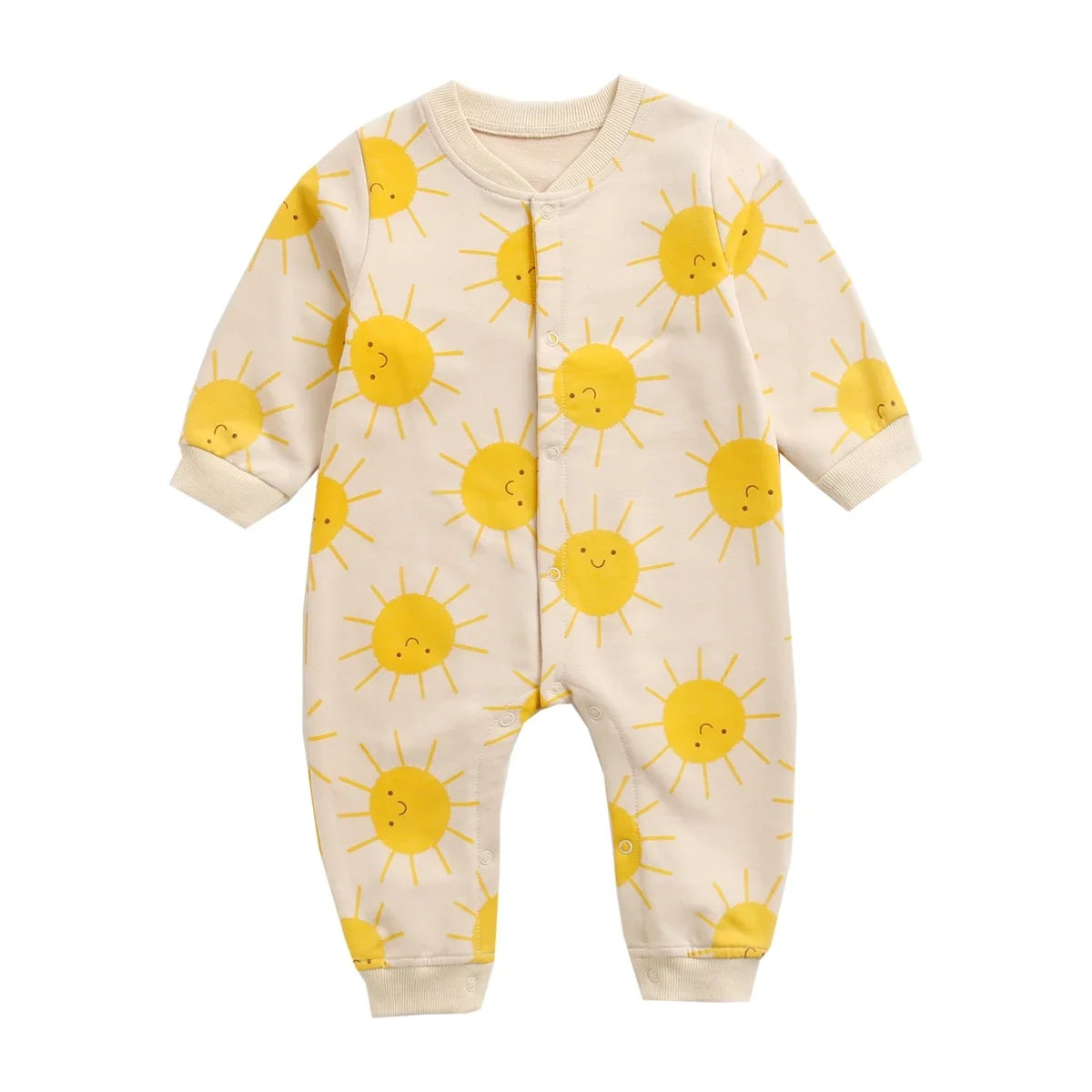 Cartoon Baby Rompers Long Sleeve Infants Jumpsuit
