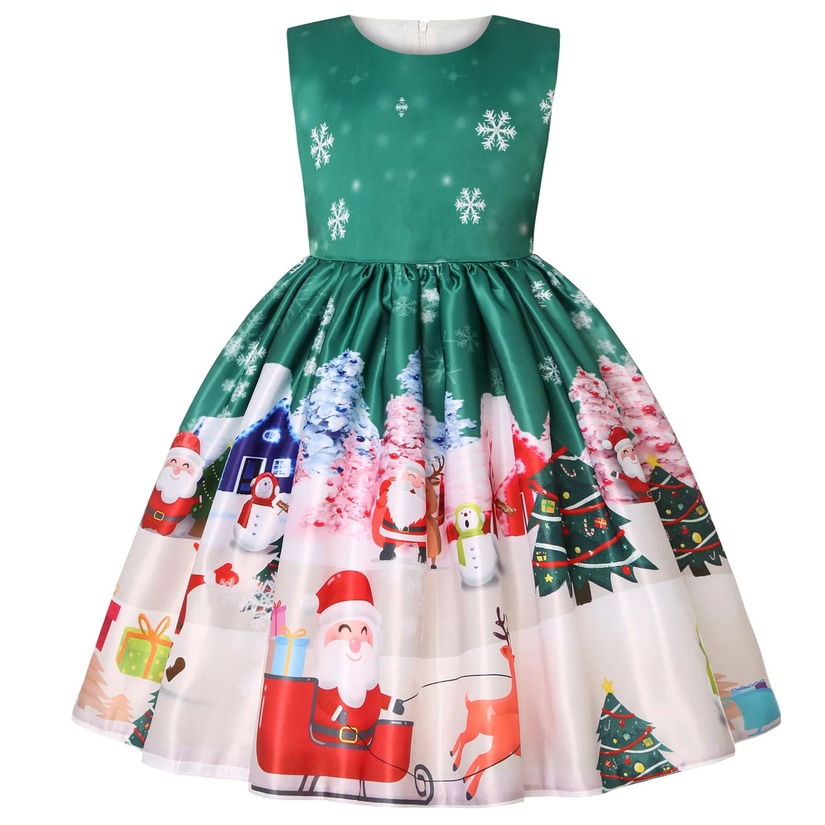 Christmas Girl Dress Ball Gown