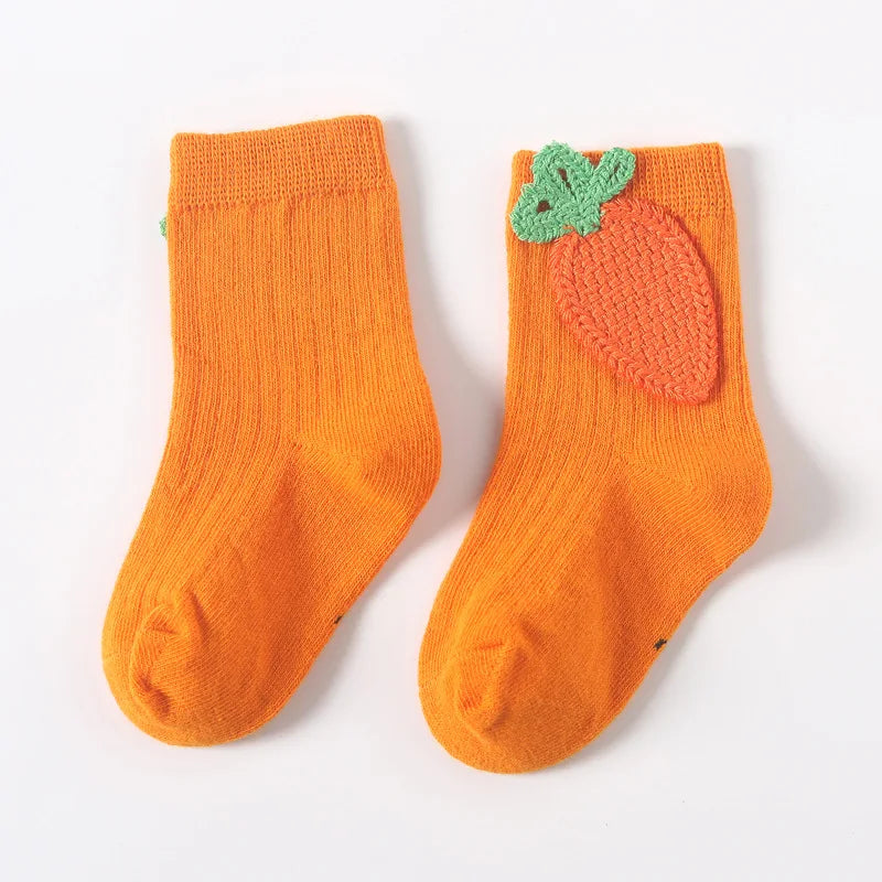 1 Pair Cotton Fruit Baby Socks