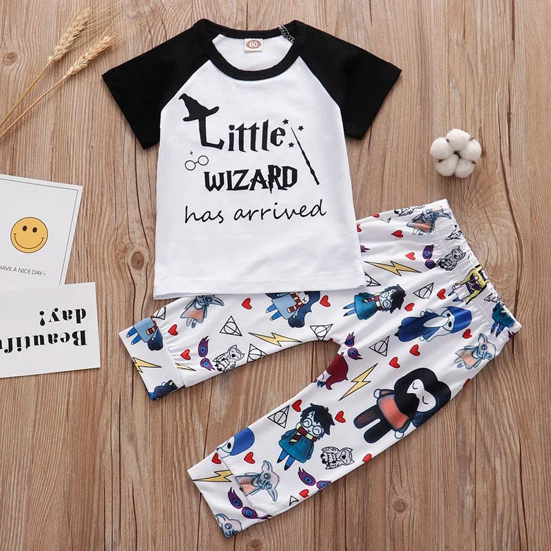 3 Pieces Sets Little Wizard Tops+Pants+Hat