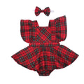 Baby Girls Christmas Ruffles Romper Tutu Skirts