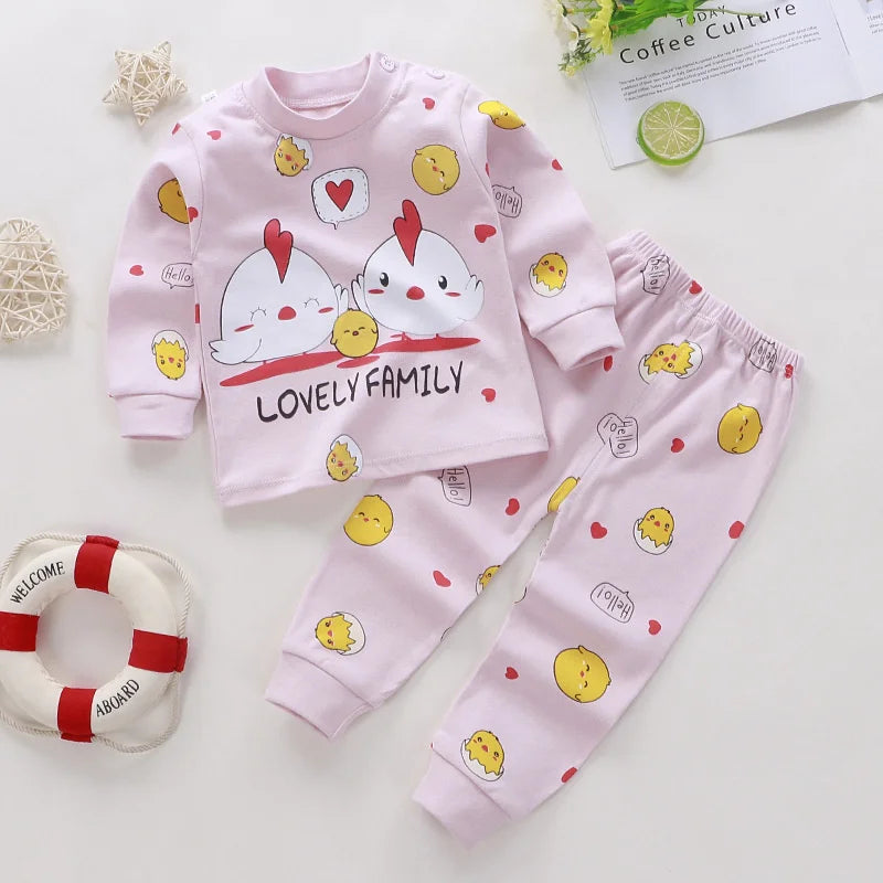 Christmas Pajama Set Elk Santa Claus Pattern