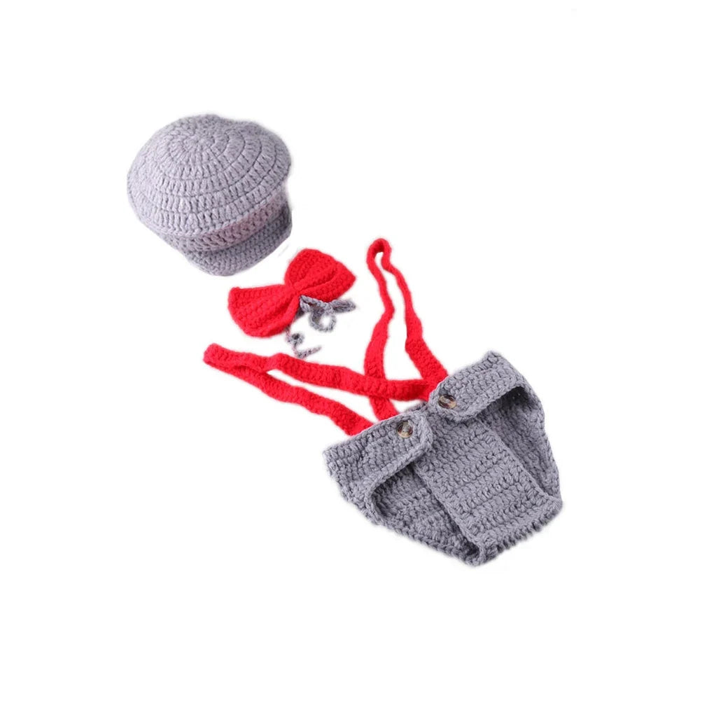 Baby Photography Props Newborn Ladybird Insect Costume Boy Girl Infant Crochet Knit Hat Outfits Lace Ladybird