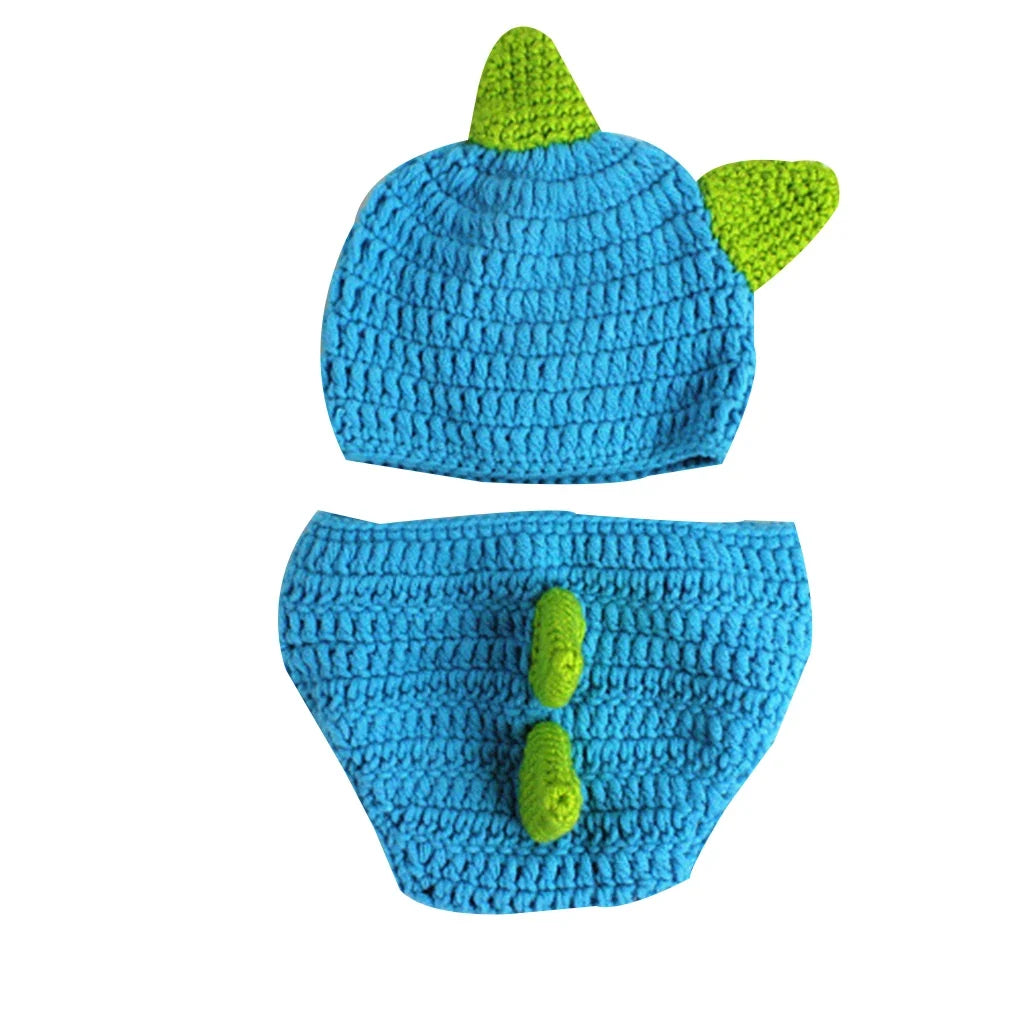 Baby Photography Props Newborn Ladybird Insect Costume Boy Girl Infant Crochet Knit Hat Outfits Lace Ladybird