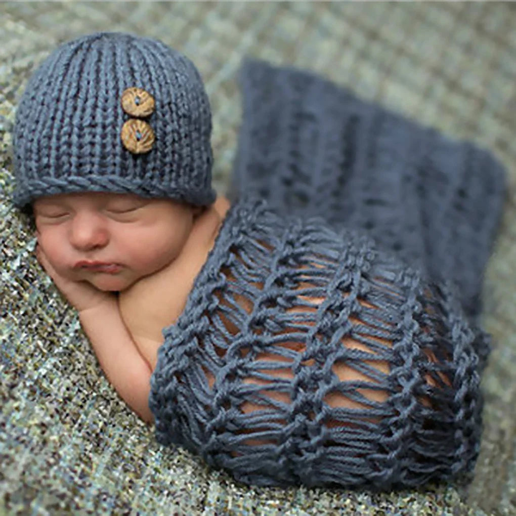 Baby Photography Props Newborn Ladybird Insect Costume Boy Girl Infant Crochet Knit Hat Outfits Lace Ladybird