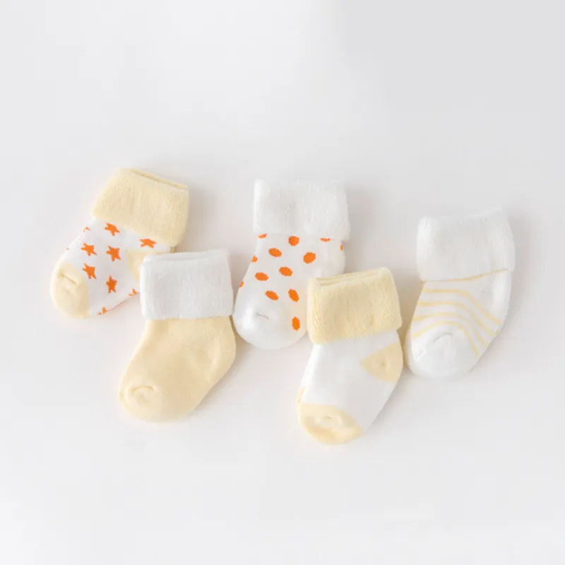 5Pair baby winter socks thick newborn