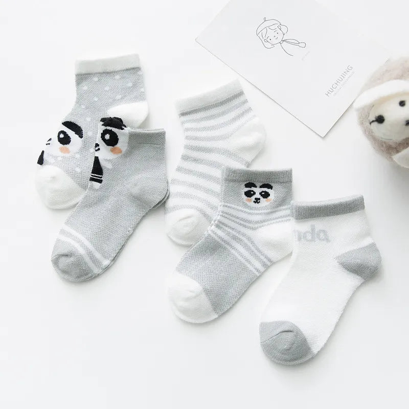 5Pairs Infant Baby Socks Cotton Mesh