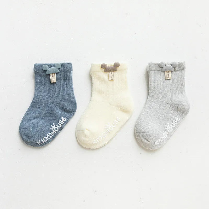 3 Pairs Infant Cartoon Socks