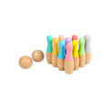 Montessori Rainbow Wooden Bowling Set