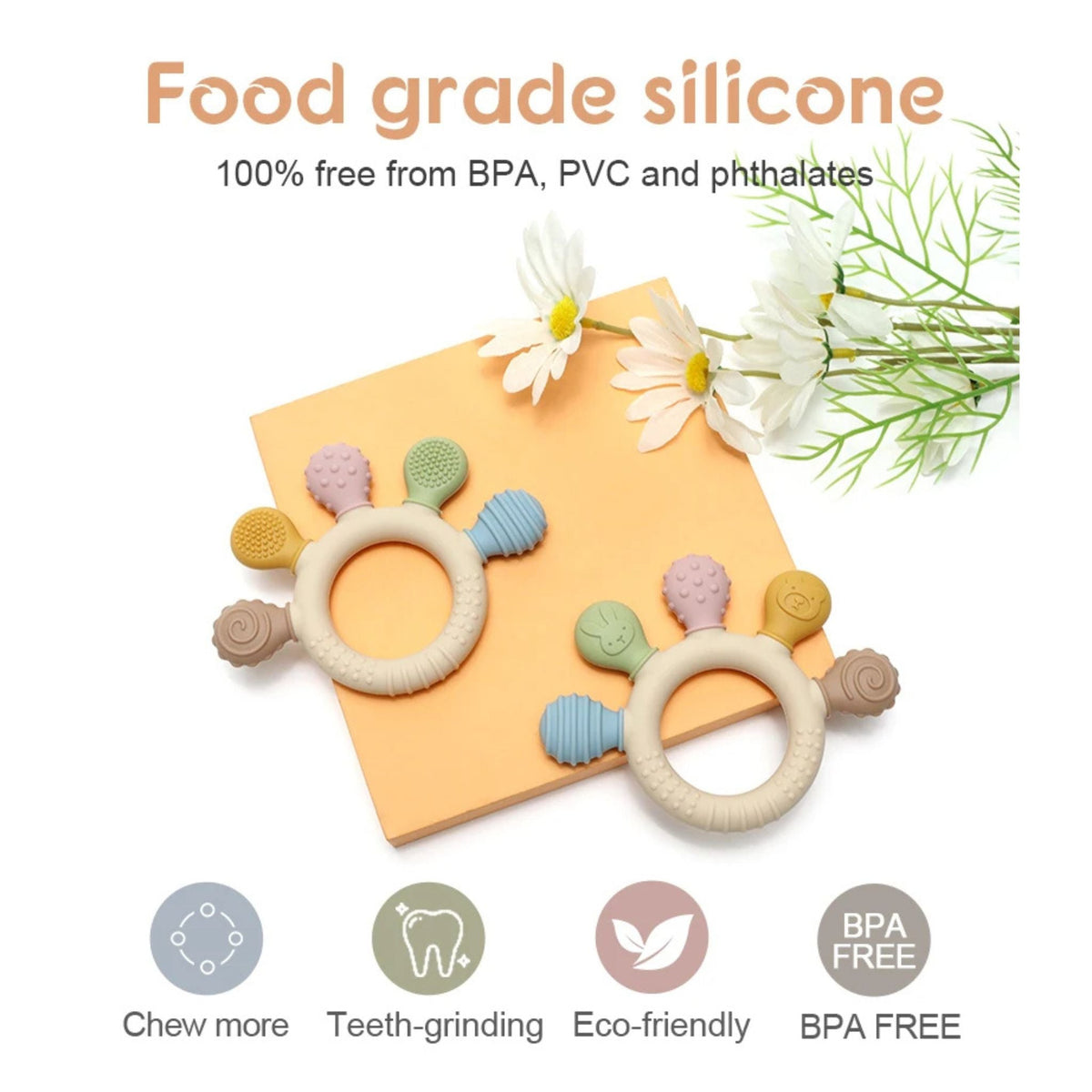 Montessori Silicone Teething Ring